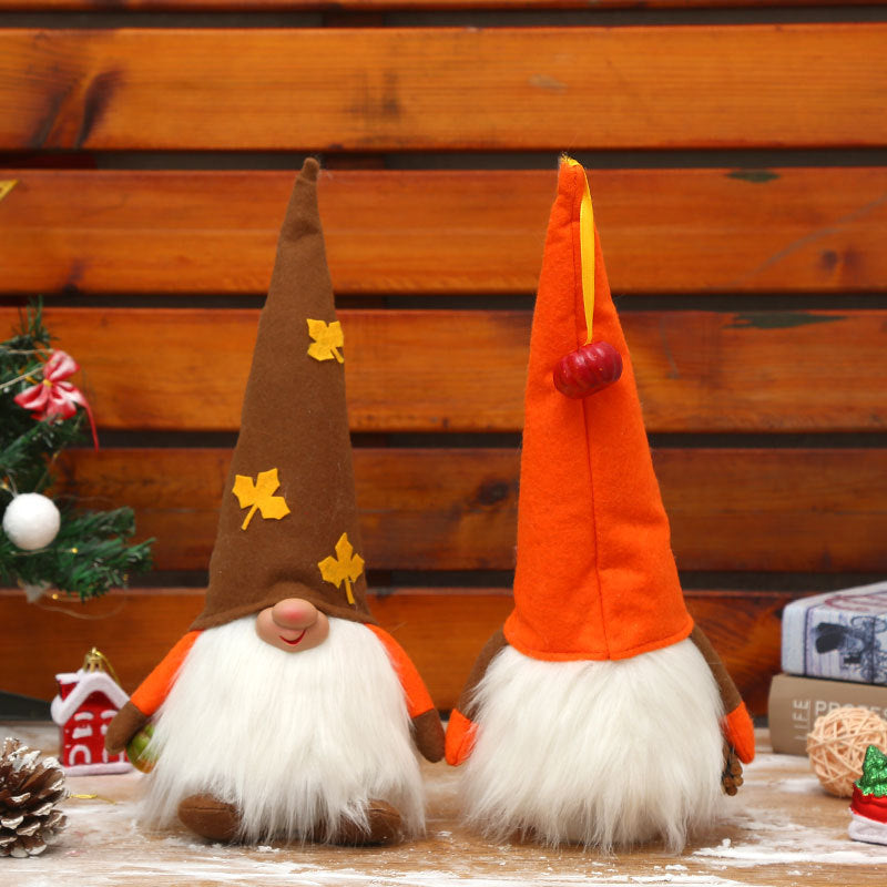 Light-emitting Rudolf Decoration Thanksgiving Doll