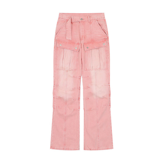 Fashion Personality Loose Denim Trousers Men