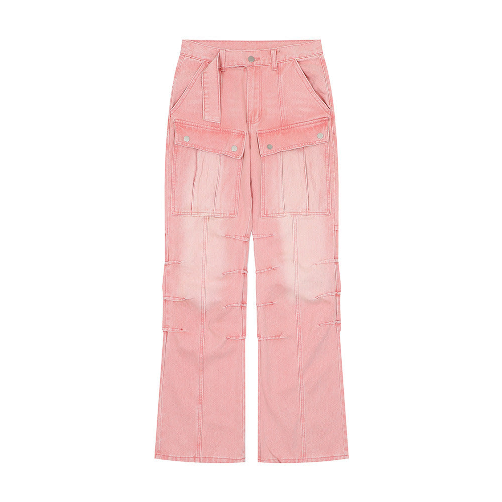 Fashion Personality Loose Denim Trousers Men