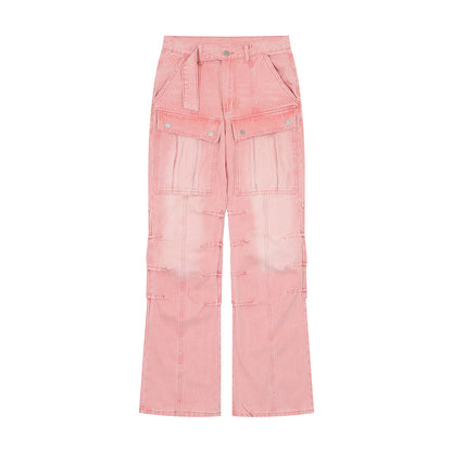 Fashion Personality Loose Denim Trousers Men