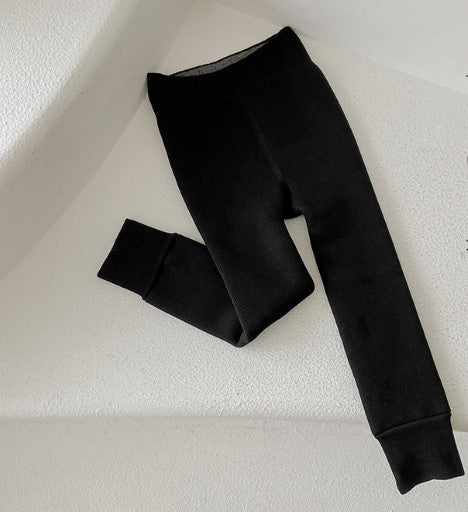 Girls Velvet Padded Leggings