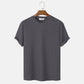 Men Summer Solid Color Round Neck Basic T-Shirts