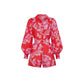 Loose Casual Puff Sleeve Lace-up Linen Jumpsuit For Women