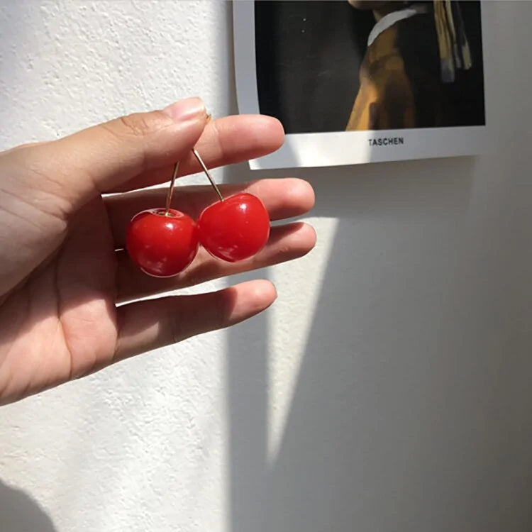 MENGJIQIAO 2019 New Cherry Shaped Drop Earrings