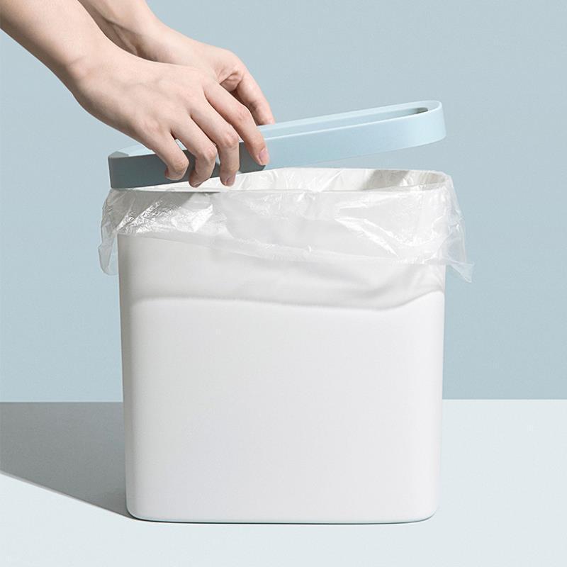 Kitchen toilet press ring type trash can