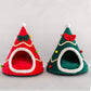 Christmas Tree Dog House Cozy Pet Cave Dog Sleeping Bed Pet Dog Tent With Removable Cushion Dog Bed For Dogs Cats