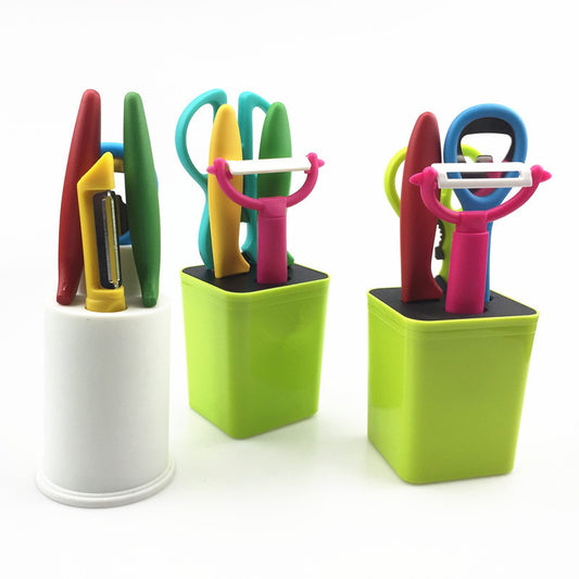 Fruit Knife Bottle Opener Scissors Five-piece Set