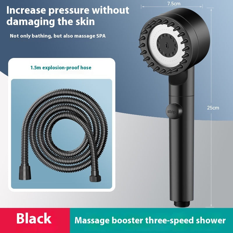 Supercharged Shower Head Pressurized Filtration Bath Set