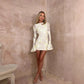 Flowers Bell-sleeved Dress Fashion