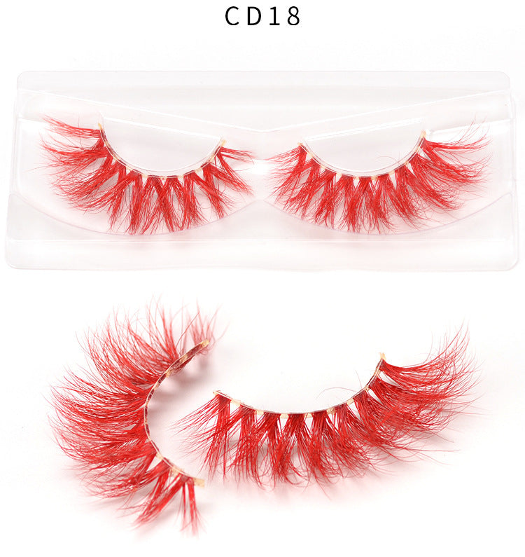 3D color mink false eyelashes