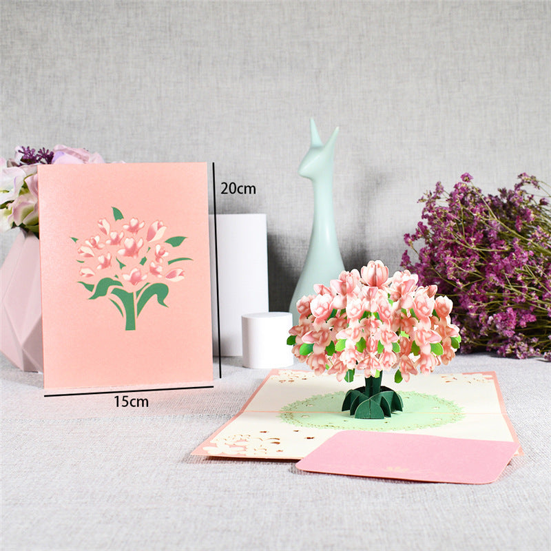 Pastoral Thanksgiving Day 3D Flower Greeting Card