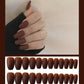 Frosted ballet fake nails