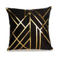 Elegant White and Gold Decorative Pillow Covers