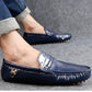 Plus Size Driving Shoes Authentic Leather Loafers Men