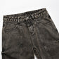 Pleated Loose Denim Trousers Men