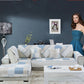 High-end Cotton Sofa Cushion Simple Cloth Modern Cotton Twill Four Seasons Non-slip Cushion Summer Sofa Covers