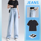 Tencel jeans wide leg pants for women in summer