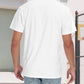 Neat White Basic Crewneck Short Sleeve Cotton Polyester Water Repellent Tops T Shirts Tee For Men