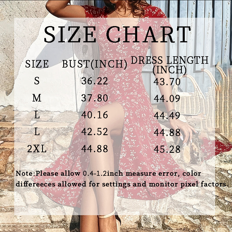 Summer Floral Print Maxi Dress Women