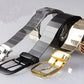 Gold Silver & Black Shiny Belts