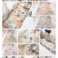 Fringed cotton striped rug