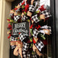 Christmas bow garland