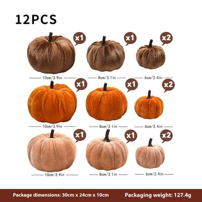 Thanksgiving Halloween Autumn Colorful Fabric Pumpkin Suit