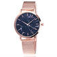 Vansvar fashion brand silver and gold mesh band  wristwatch