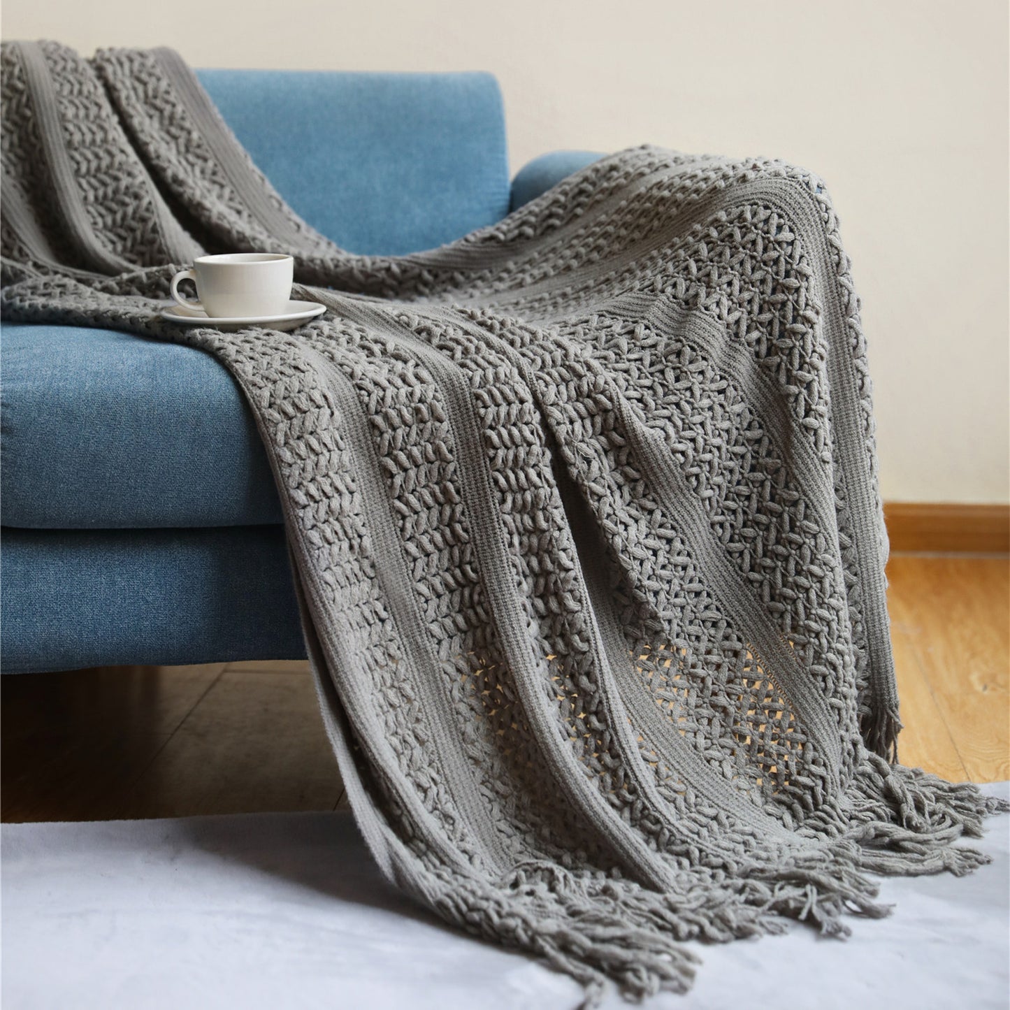 Nordic Sofa Blanket Cover Blanket Knitted Blanket Homestay Hotel Throw Blanket
