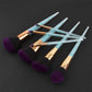 7 Purple Crystal Makeup Brushes Beginner Beauty Tools Brush Set New