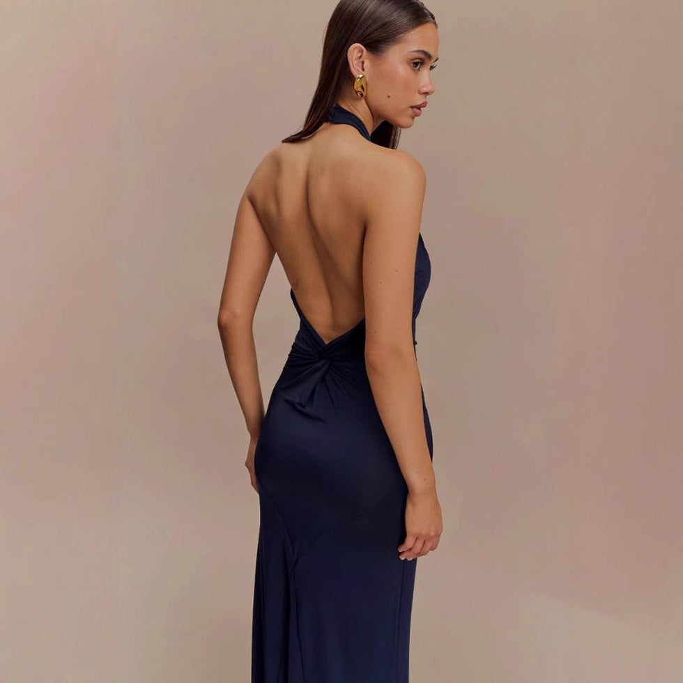 Ins Bodycon Halter Dress