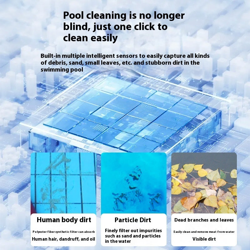 Swimming Pool Fish Pond Wireless Automatic Pool Cleaner