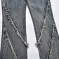Punk Loose Straight Trousers Men