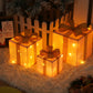 Remote Control Christmas Gift Box Lights Christmas Three-piece Decoration