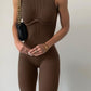 Sleeveless High-necked Yoga Jumpsuit Fashion Sleeveless High Neck Yoga Jumpsuit Women
