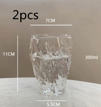 Glass Water Cup For Household Use