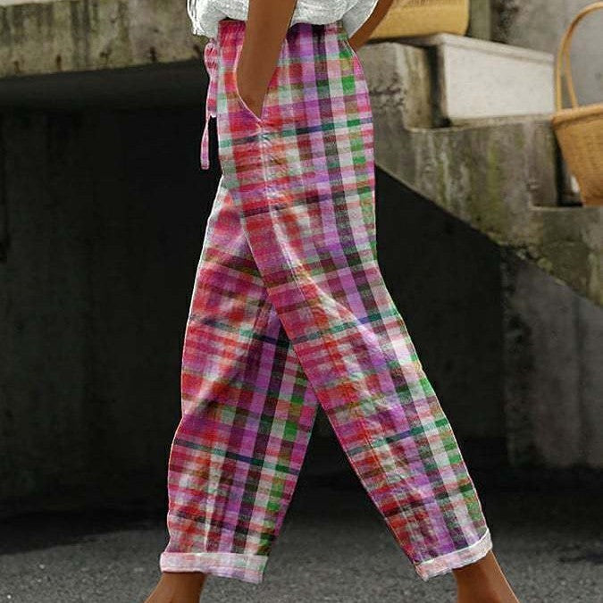 Casual Loose Pockets Trousers For Women