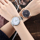 Vansvar fashion brand silver and gold mesh band  wristwatch