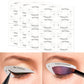 Eye shadow line template sticker