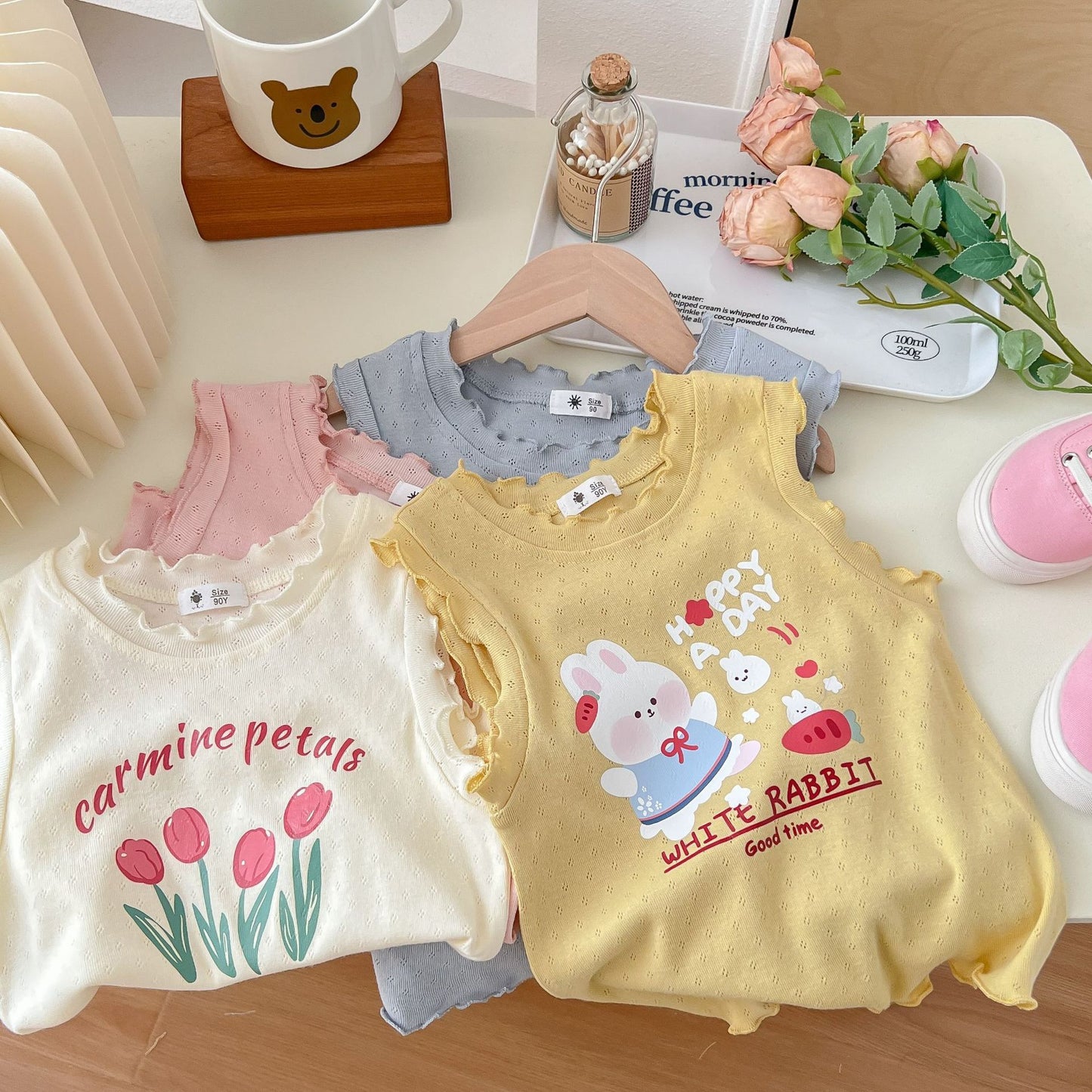 Girls' Korean Style Cartoon Top Outerwear