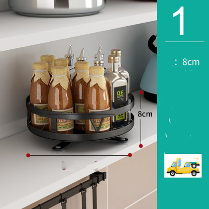 Rotatable kitchen seasoning rack