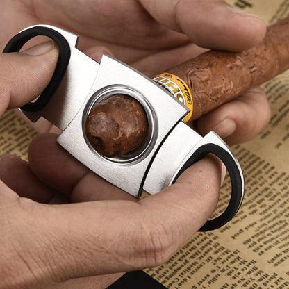 Cuban Cigar Cutter Knife Pocket Scissors Tobacciana FIT Cohiba Stainless Steel