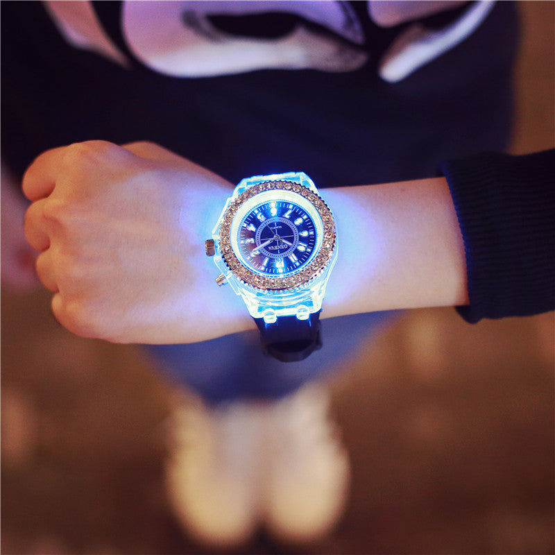 LED Luminous Watches Geneva Women Quartz Watch