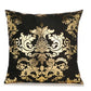 Elegant White and Gold Decorative Pillow Covers