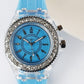 LED Luminous Watches Geneva Women Quartz Watch