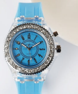 LED Luminous Watches Geneva Women Quartz Watch