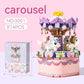 Carousel Music Box Particles Assembled Building Block Toys
