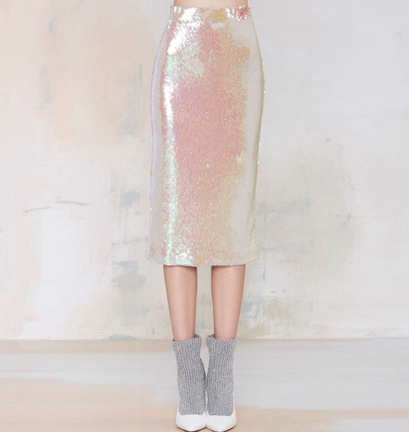 HDY Haoduoyi Women Summer Fashion Retro High Waist Skirt
