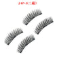 3D double magnet false eyelashes 24P double magnet false Mascara free magnetic false eyelash double magnet eyelashes