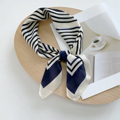 New Black And White Checkerboard Scarf Women